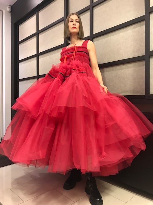 Rosamund Pike at the Golden Globe Awards.