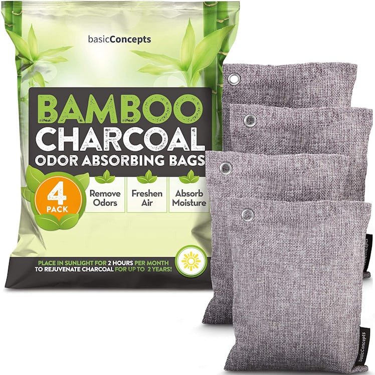 BASIC CONCEPTS Bamboo Charcoal Air Purifying Bags (4-Pack)