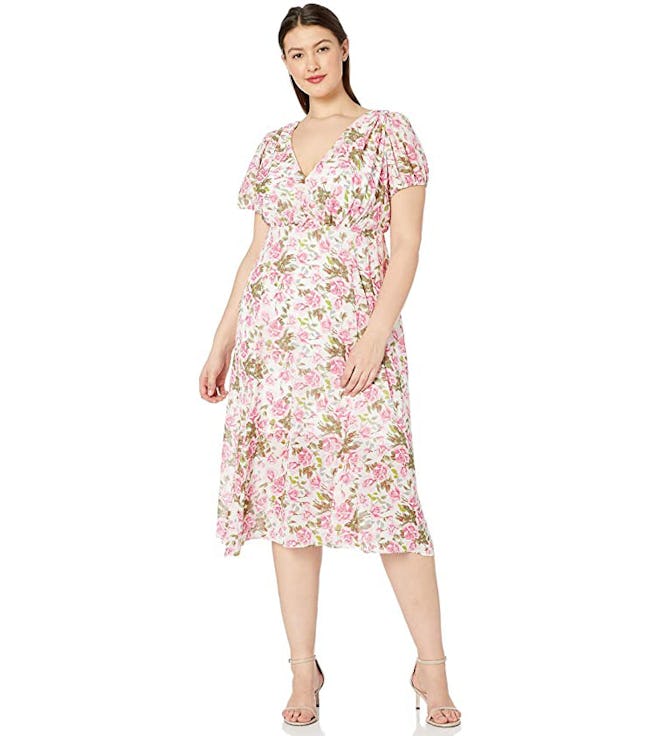 Betsey Johnson Plus Size Floral Midi Dress