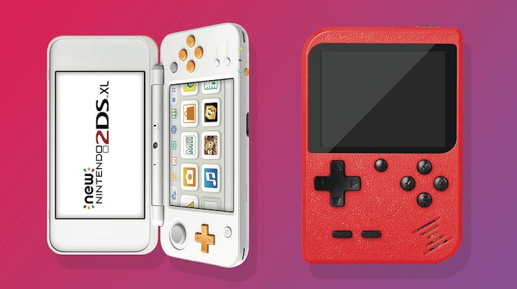 The Batlofty Handheld Game Console and the Nintendo 2DS XL Handheld Game Console