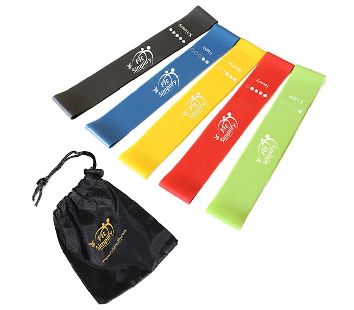 Fit Simplify Resistance Loop Exercise Bands (5-Pack)