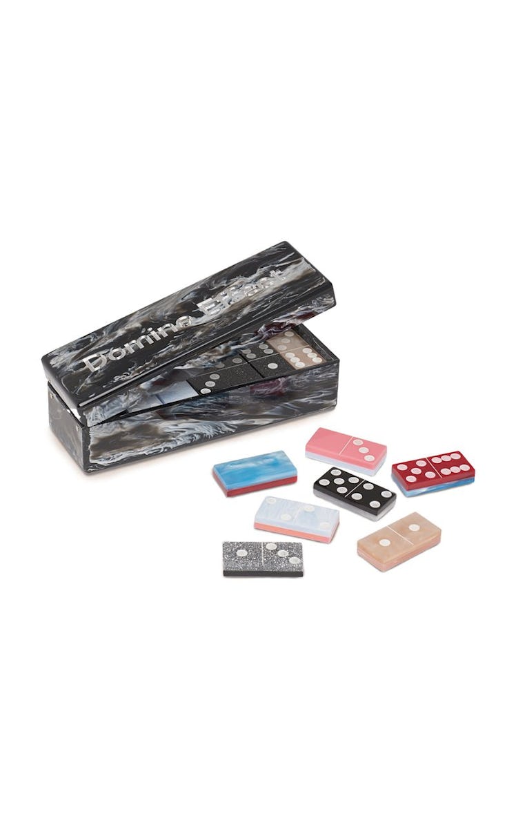 Marbled Acrylic Domino Box