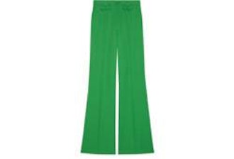 Wool Twill Flare Pant