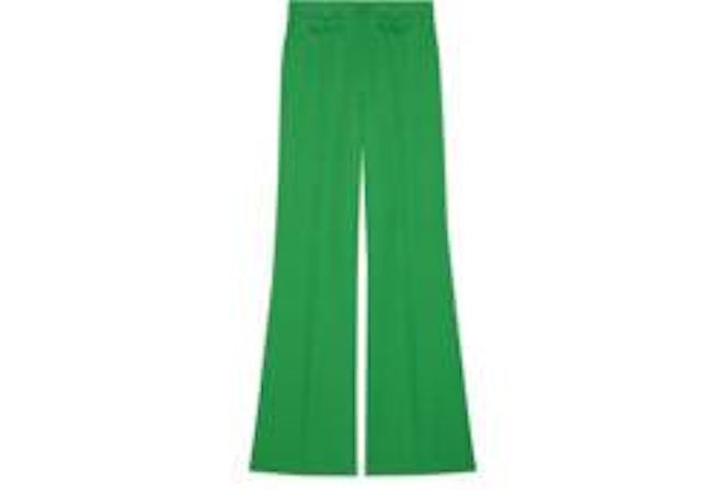 Wool Twill Flare Pant