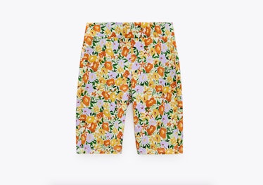 Floral Print Bike Shorts