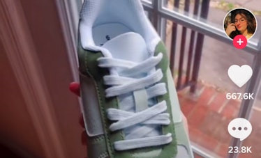 The painted Walmart shoes TikTok trend is inspired by Nike's Air Force 1 sneakers.
