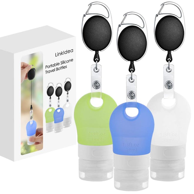 Linkidea Portable Silicone Travel Bottles Set (3-Pack)