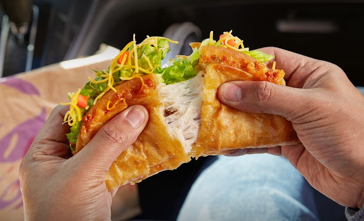 Taco Bell's Quesalupa for 2021 features twice the cheese as the original.