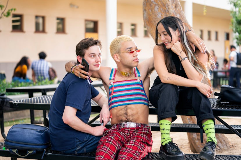 Justice Smith, Chase Sui Wonders, and Uly Schlesinger in HBO Max's Genera+ion.