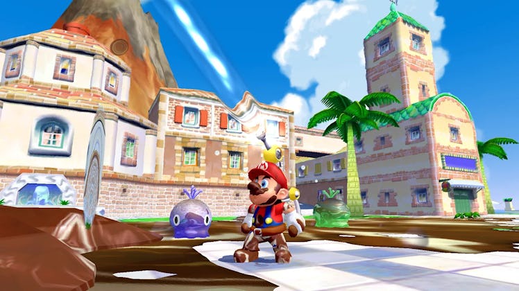 super mario sunshine fludd gameplay 3d all stars