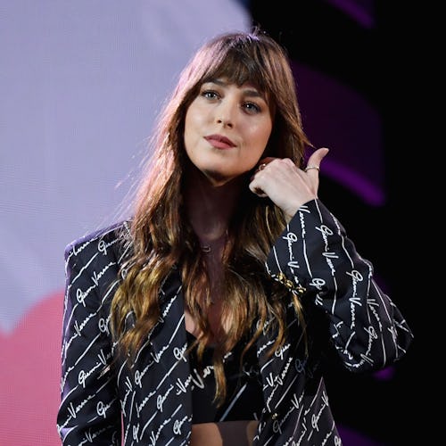 US actress Dakota Johnson speaks onstage at the 2019 Global Citizen Festival: Power The Movement in ...