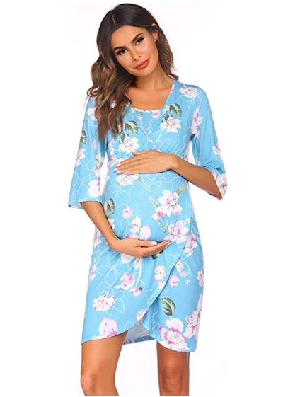 Kindred Bravely Universal Labor And Delivery Gown 3 In 1 Labor, Delivery,  Nursing Gown For Hospital