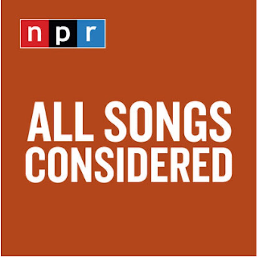 'All Songs Considered' on NPR.