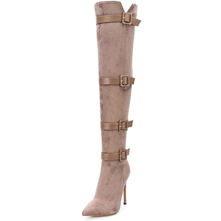 XYD Buckled Over-The-Knee Boots
