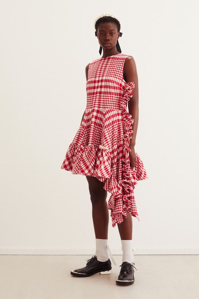 H&M x Simone Rocha Asymmetric Cotton Dress
