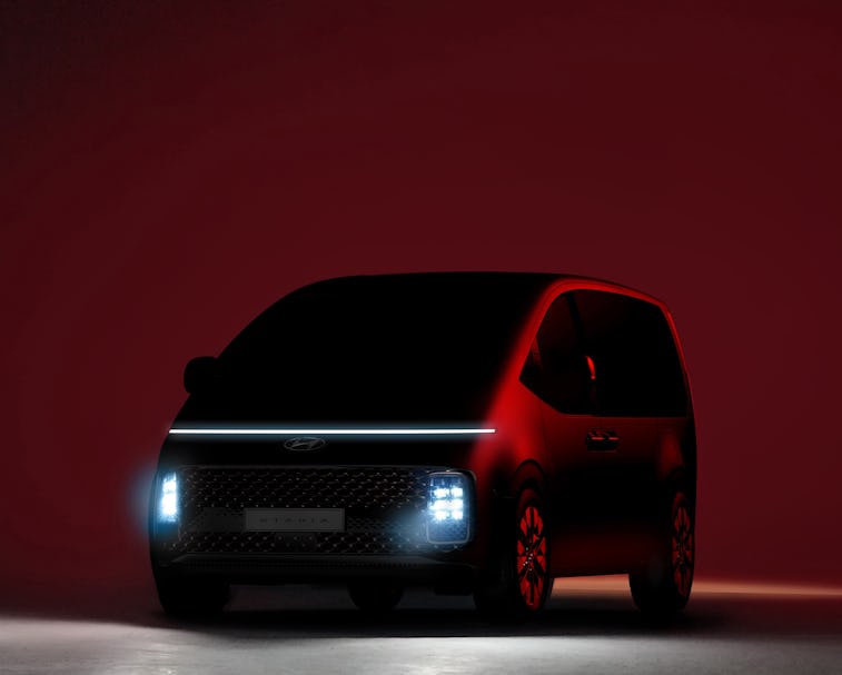 Hyundai unveiled its new Staria minivan with a futuristic spaceship design.