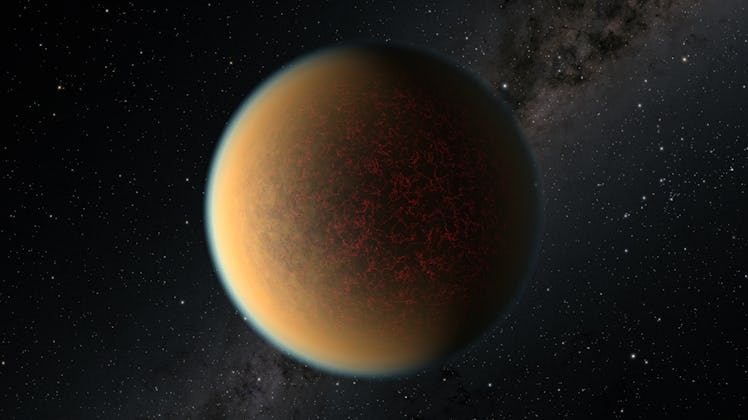 An exoplanet with a gaseous envelope.