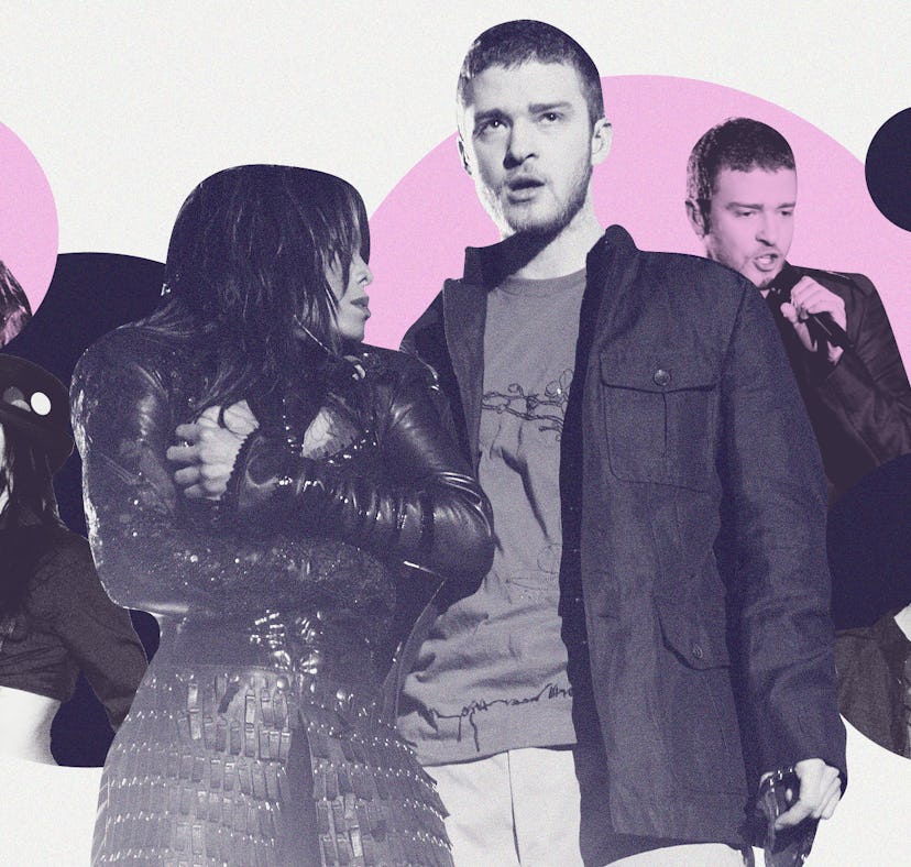 Janet Jackson and Justin Timberlake's 2004 Super Bowl halftime show