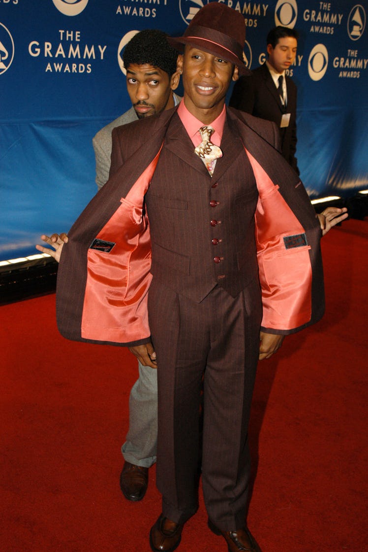 Herbie Hancock and Raphael Saadiq at the 45th Annual Grammy Awards