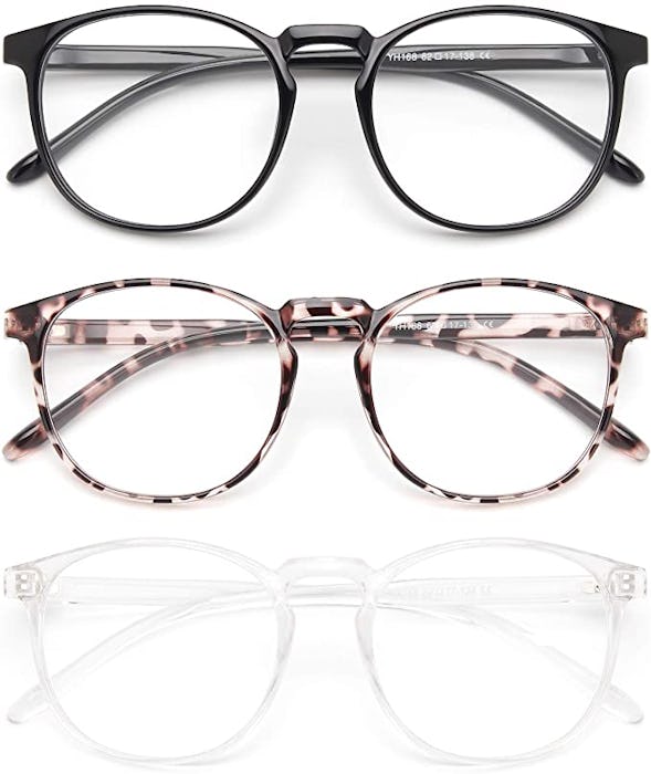 IBOANN 3 Pack Blue Light Blocking Glasses 