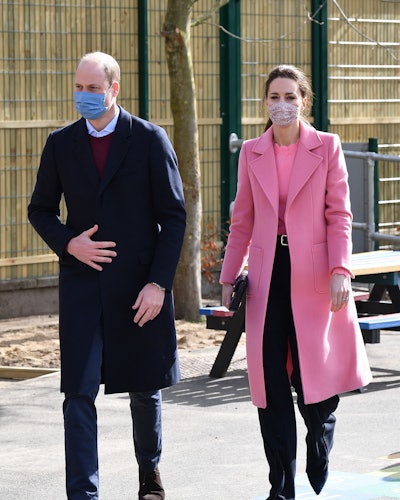 Prince William, Duke of Cambridge and Catherine, Duchess of Cambridge visit School 21 in Stratford o...