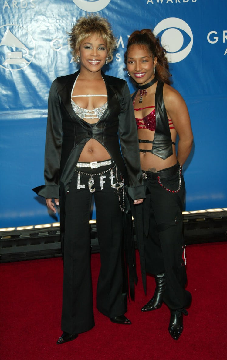 Chilli and T-Boz attending the 45th Annual Grammy Awards