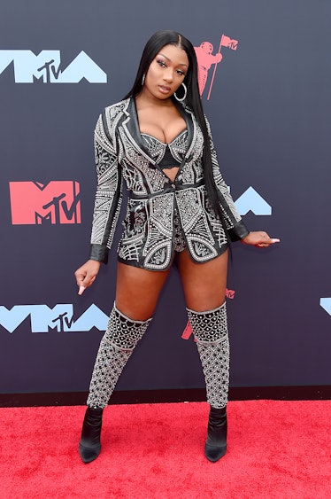 Megan Thee Stallion attends the 2019 MTV Video Music Awards at Prudential Center on August 26, 2019 ...