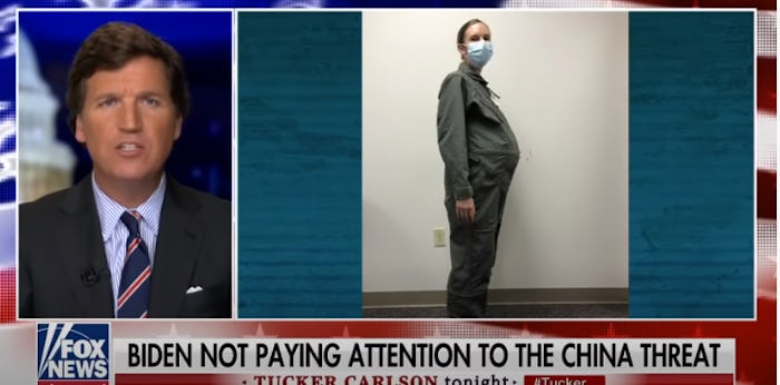Tucker Carlson's rant against pregnant women in the military is getting a big response.