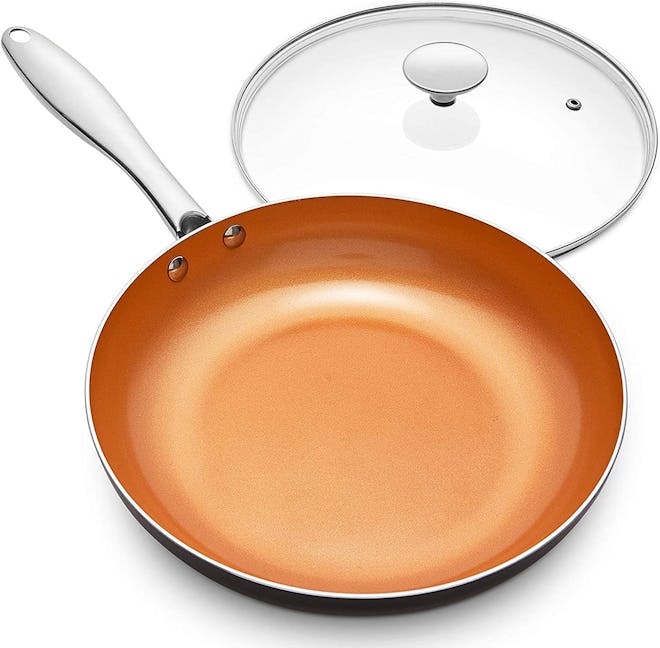 MICHELANGELO 12-Inch Frying Pan with Lid