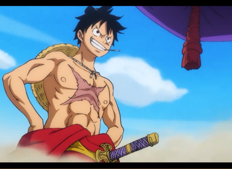 Luffy from One Piece in 2019.