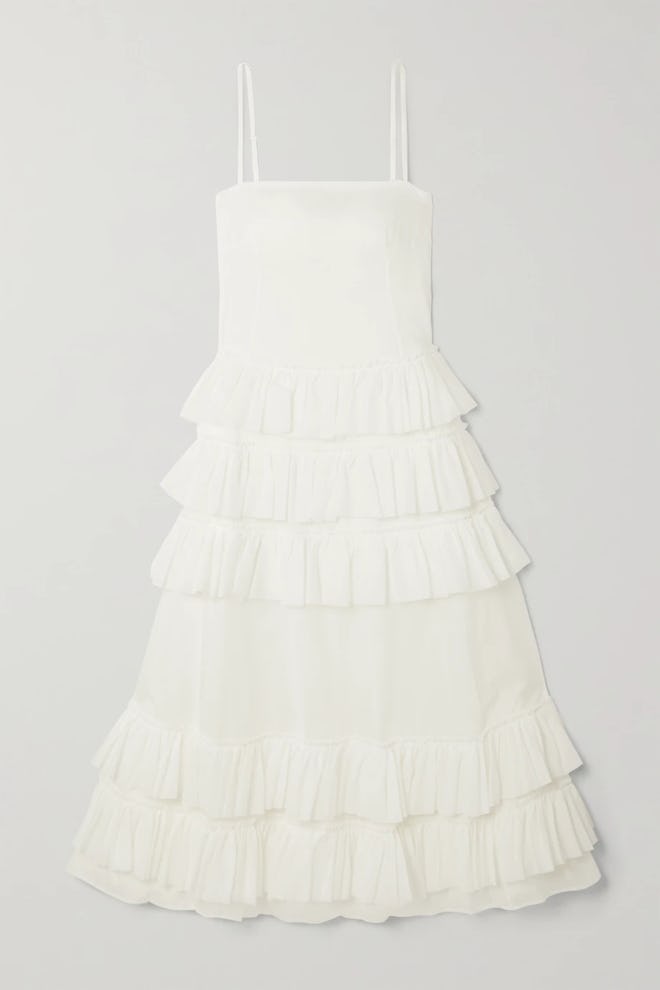 Wray Ruffled Tiered Cotton-Voile Maxi Dress