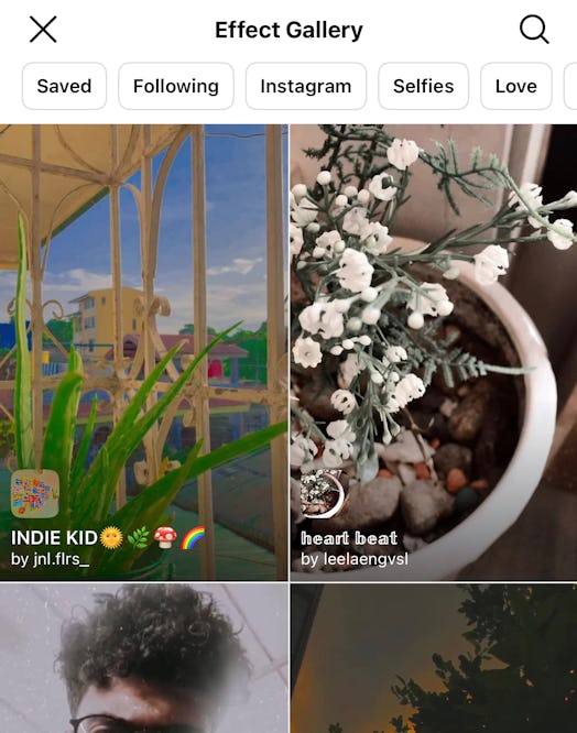 You can easily search filters on Instagram to add them to your Story.