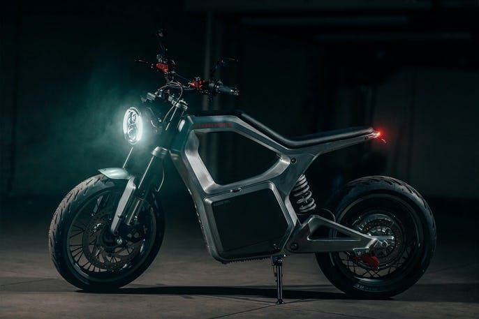 The Sondors Metacycle is a $5K electric motorcycle with 80 miles of range.