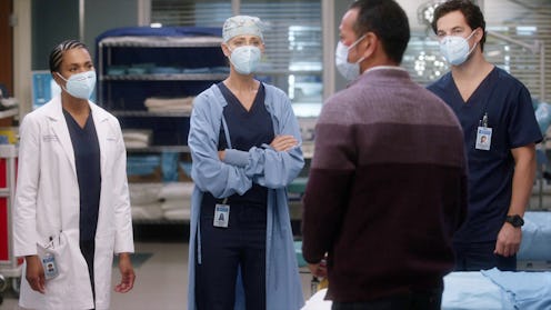 KELLY MCCREARY, KIM RAVER, GIACOMO GIANNIOTTI as Maggie, Teddy, and Deluca in 'Grey's Anatomy' Seaso...