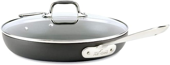 All-Clad Hard-Anodized Nonstick Frying Pan With Lid