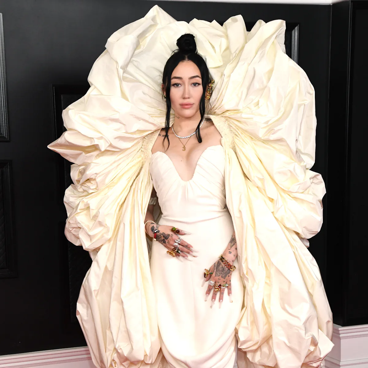 noah cyrus sheer white dress Noah Cyrus Joins Shaboozey at 2025 Coachella in Romantic Victorian-inspired Sheer Dress : r/popculturechat
