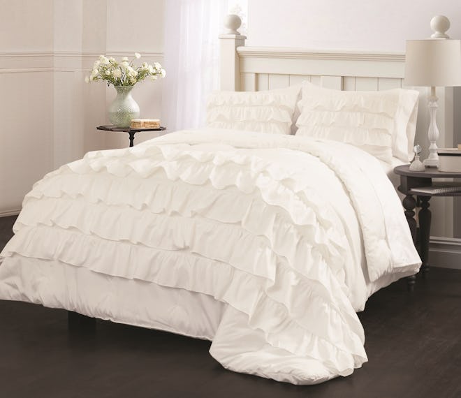 Ruby Ruffle Bedding Comforter Set