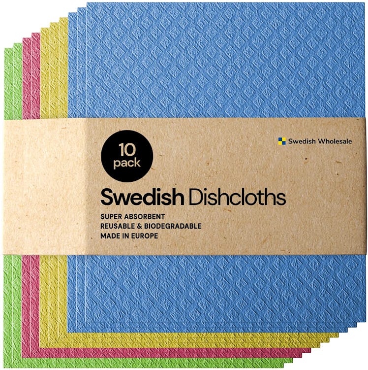 Swedish Wholesale Eco-Friendly Dishcloths (10-Pack)