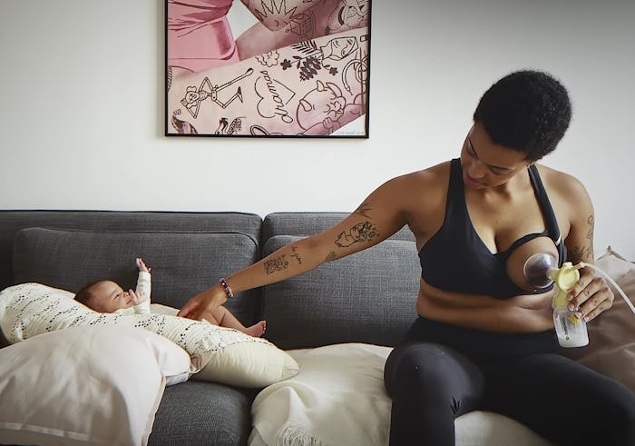 A new ad for Nike's maternity line celebrates pregnant and breastfeeding athletes. 