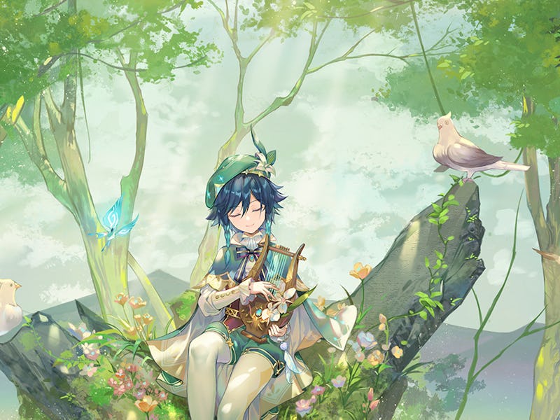 The Genshin impact venti banner