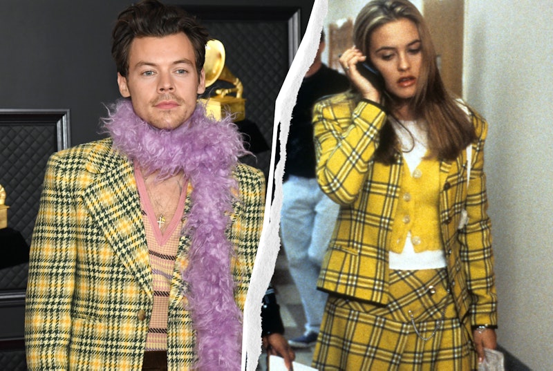 Harry Styles' Grammys 2021 plaid suit is straight out of "Clueless."