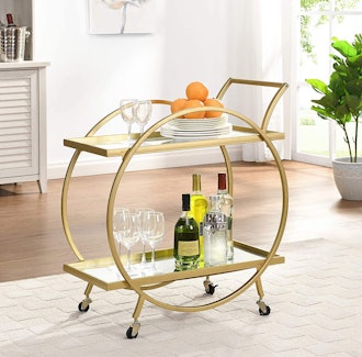 FirsTime & Co. Gold Odessa Bar Cart