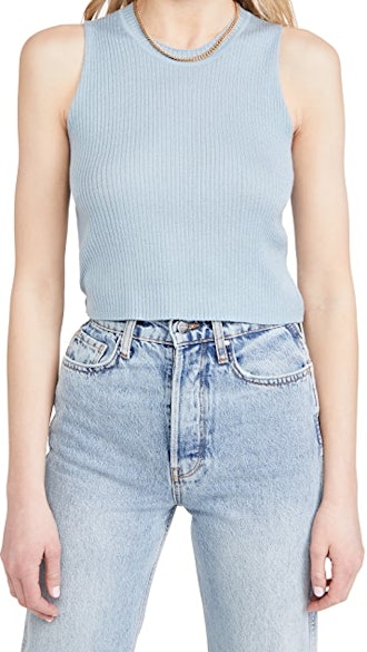 Angie Cropped Cashmere Top