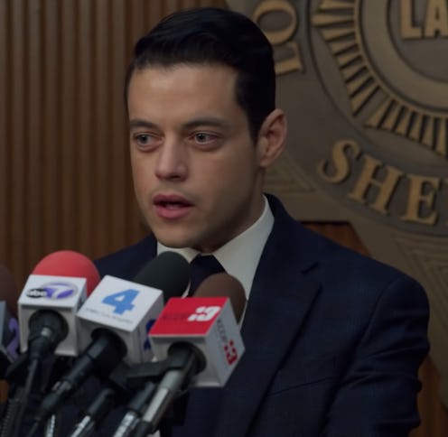 Rami Malek in Little Things holds a press conference