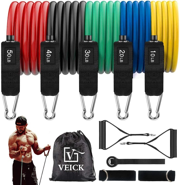 VEICK Resistance Fitness Band Set (5-Pack)