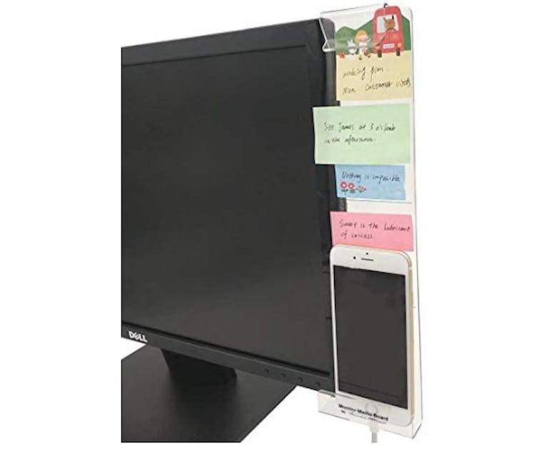 Quadow Monitor Message Board with Phone Holder