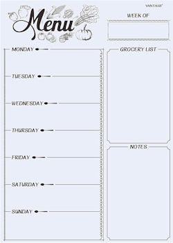 Vantasii Magnetic Shopping List