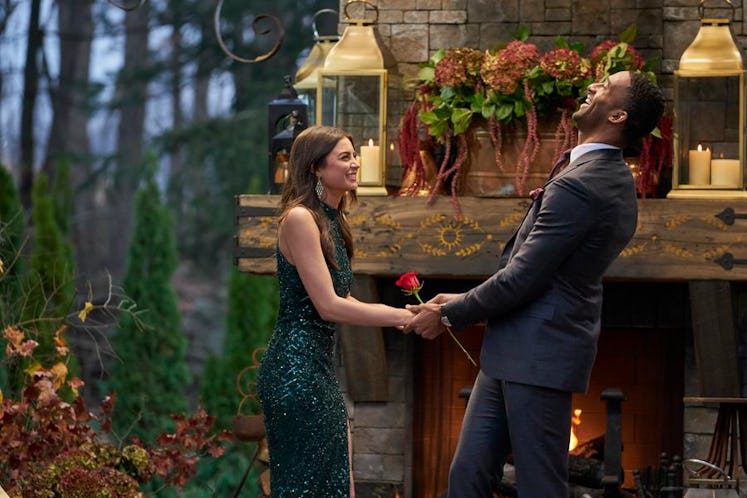 Matt James and Rachael Kirkconnell on Season 25 of "The Bachelor."
