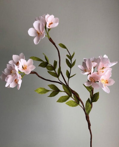 Crepe Paper Cherry Blossoms