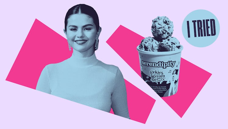 Selena Gomez and her Serendipity ice cream flavor, Cookies  & Cream Remix